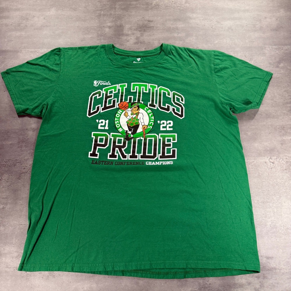 Boston Celtics T-Shirt XL Green NBA Basketball Finals Champions Fanatics 21/22